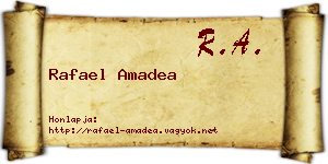 Rafael Amadea névjegykártya